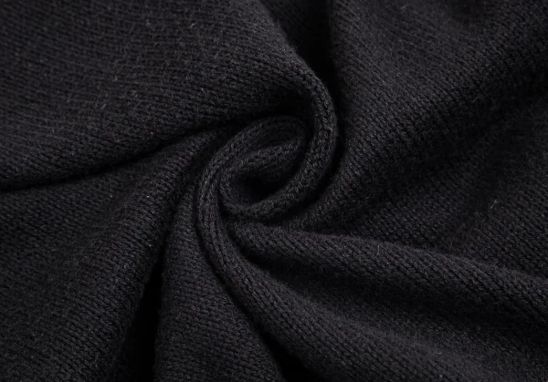 トゥービー バイ アニエスベーTo b.by agnes b. コットンアクリルロゴ刺繍ドルマンニットセーター 黒TU K-103173_013