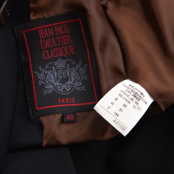 Jean Paul GAULTIER CLASSIQUE Wool Double Long Jacket K-103186_016