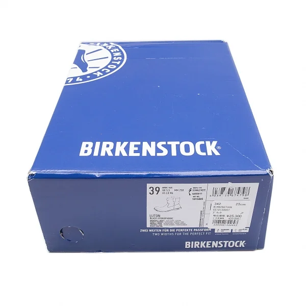 ビルケンシュトックBIRKENSTOCK LUTON ルートン スウェードサイドジップショートブーツ 黒39(25cm位) K-103199_011