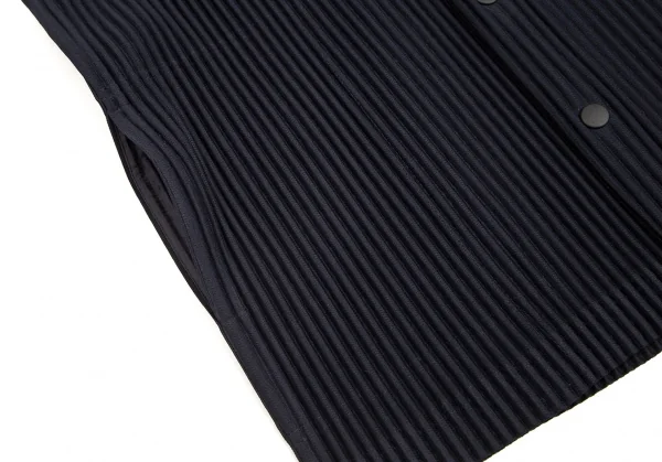 オムプリッセ イッセイ ミヤケHOMME PLISSE ISSEY MIYAKE プリーツスナップボタンカーディガン 紺2 K-103203_010