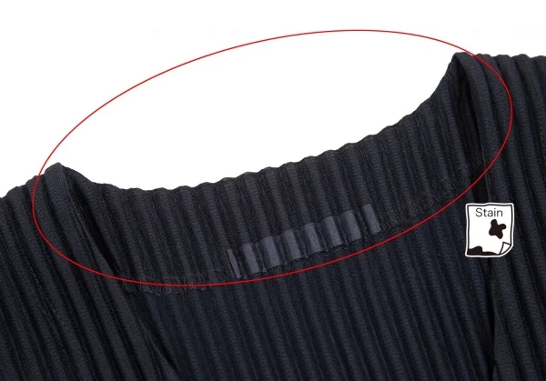 オムプリッセ イッセイ ミヤケHOMME PLISSE ISSEY MIYAKE プリーツスナップボタンカーディガン 紺2 K-103203_004