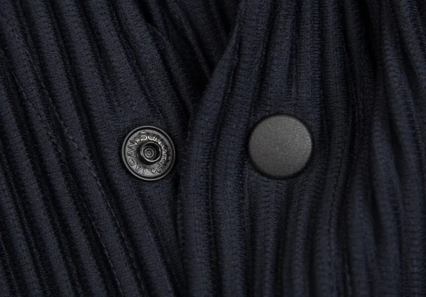 オムプリッセ イッセイ ミヤケHOMME PLISSE ISSEY MIYAKE プリーツスナップボタンカーディガン 紺2 K-103203_005