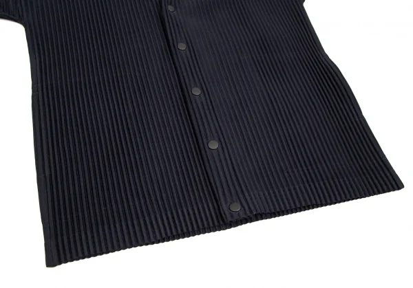 オムプリッセ イッセイ ミヤケHOMME PLISSE ISSEY MIYAKE プリーツスナップボタンカーディガン 紺2 K-103203_009