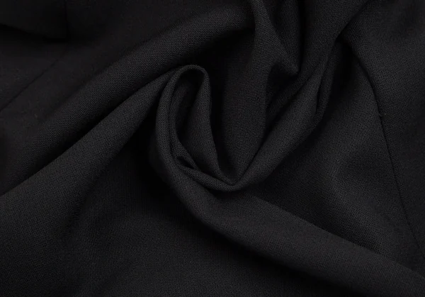 ダナキャラン DONNA KARAN SIGNATURE ウールナイロンタックテーパードパンツ 黒34 K-103212_009