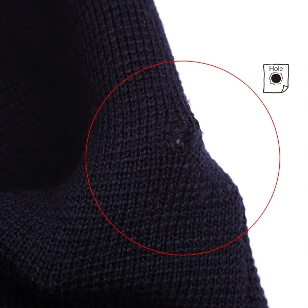 ジバンシーGIVENCHY PARIS GENTLEMAN ウールロゴ刺繍ニットダブルブレストジャケット 紺L位 K-103213_008