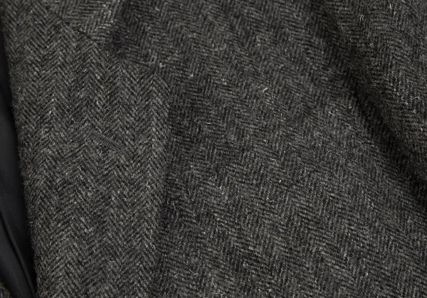 コムデギャルソン オムCOMME des GARCONS HOMME デカオムウールナイロンヘリンボーン2Bジャケット グレーM K-103214_005