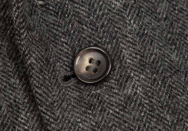 コムデギャルソン オムCOMME des GARCONS HOMME デカオムウールナイロンヘリンボーン2Bジャケット グレーM K-103214_006