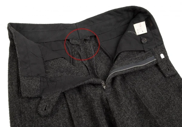 コムデギャルソン オムCOMME des GARCONS HOMME デカオムウールナイロンヘリンボーンスーツセットアップ グレーM K-103216_014