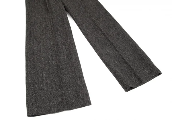 コムデギャルソン オムCOMME des GARCONS HOMME デカオムウールナイロンヘリンボーンスーツセットアップ グレーM K-103216_016