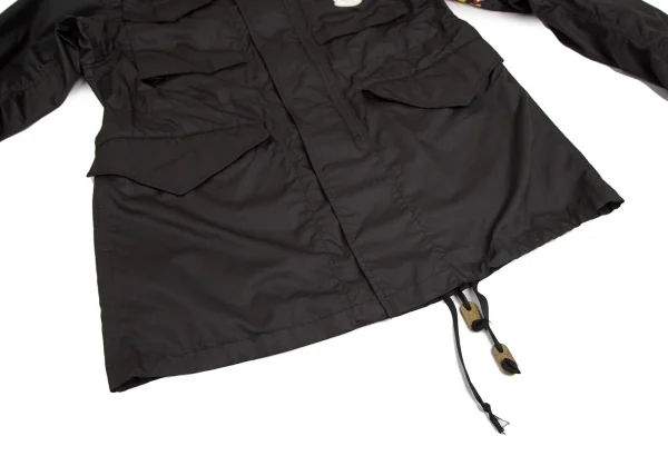 ミハラヤスヒロ×ジャイアントキリングIHARA YASUHIRO×GIANT KILLING ポリ裏メッシュ迷彩切替-65ミリタリージャケット 黒赤黄M K-103222_012