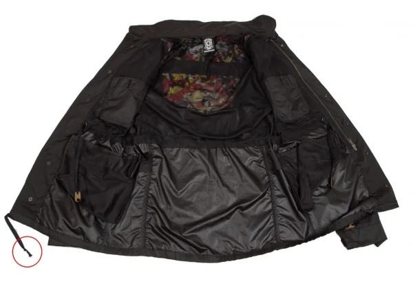 ミハラヤスヒロ×ジャイアントキリングIHARA YASUHIRO×GIANT KILLING ポリ裏メッシュ迷彩切替-65ミリタリージャケット 黒赤黄M K-103222_015