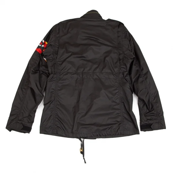 ミハラヤスヒロ×ジャイアントキリングIHARA YASUHIRO×GIANT KILLING ポリ裏メッシュ迷彩切替-65ミリタリージャケット 黒赤黄M K-103222_017