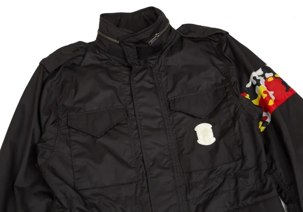 ミハラヤスヒロ×ジャイアントキリングIHARA YASUHIRO×GIANT KILLING ポリ裏メッシュ迷彩切替-65ミリタリージャケット 黒赤黄M K-103222_002