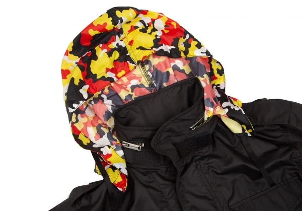 ミハラヤスヒロ×ジャイアントキリングIHARA YASUHIRO×GIANT KILLING ポリ裏メッシュ迷彩切替-65ミリタリージャケット 黒赤黄M K-103222_007