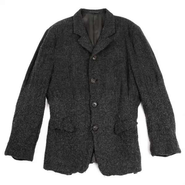 コムデギャルソン オムプリュスCOMME des GARCONS HOMME PLUS 初期縮絨 ウール縮絨4Bジャケット チャコールグレーM K-103230_001