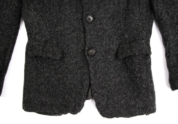 コムデギャルソン オムプリュスCOMME des GARCONS HOMME PLUS 初期縮絨 ウール縮絨4Bジャケット チャコールグレーM K-103230_007