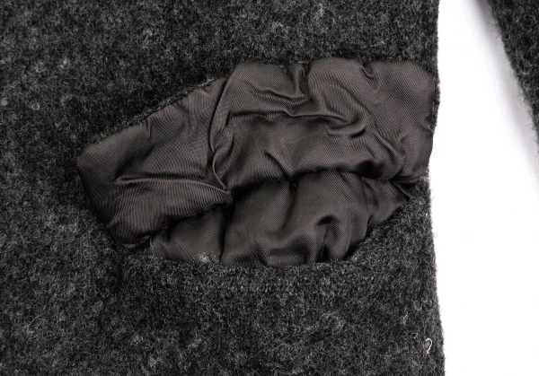 コムデギャルソン オムプリュスCOMME des GARCONS HOMME PLUS 初期縮絨 ウール縮絨4Bジャケット チャコールグレーM K-103230_008