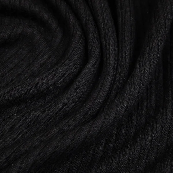 ワイズY's リブラウンドカットTシャツ 黒M位 K-103249_010