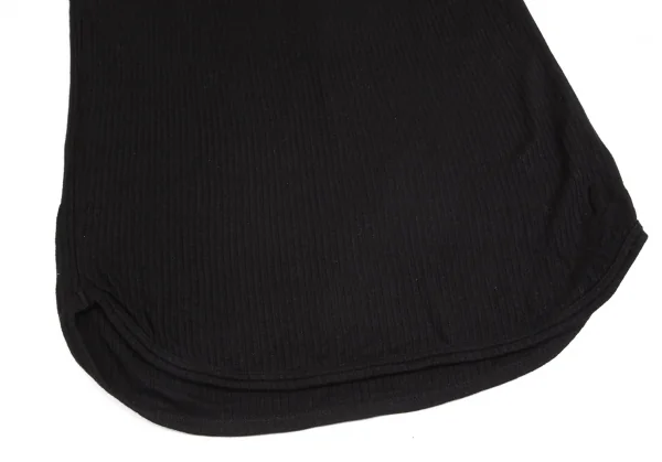 ワイズY's リブラウンドカットTシャツ 黒M位 K-103249_007