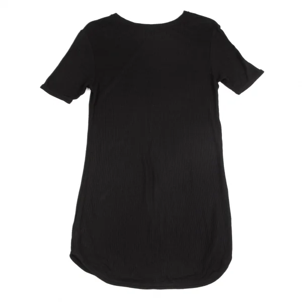 ワイズY's リブラウンドカットTシャツ 黒M位 K-103249_009