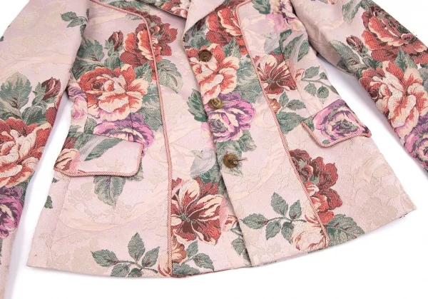 ローブドシャンブル コムデギャルソンrobe de chambre COMME des GARCONSゴブラン織り3Bジャケット ピンク他M K-103303_011