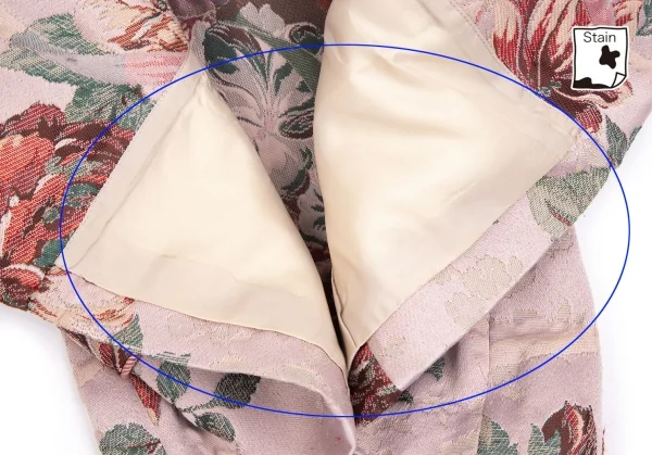 ローブドシャンブル コムデギャルソンrobe de chambre COMME des GARCONSゴブラン織り3Bジャケット ピンク他M K-103303_015