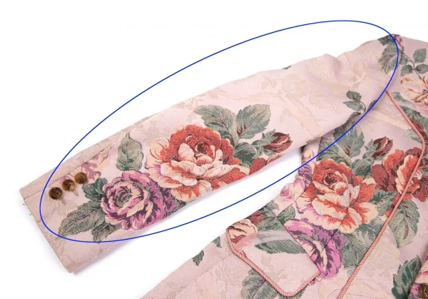 ローブドシャンブル コムデギャルソンrobe de chambre COMME des GARCONSゴブラン織り3Bジャケット ピンク他M K-103303_007