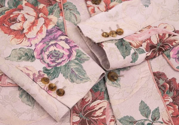 ローブドシャンブル コムデギャルソンrobe de chambre COMME des GARCONSゴブラン織り3Bジャケット ピンク他M K-103303_009