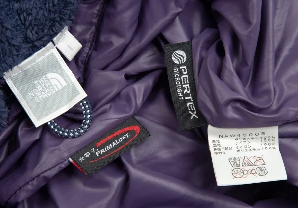 ザノースフェイスTHE NORTH FACE ボア切替中綿ナイロンキルティングフードワンピース 紺紫L K-103308_017