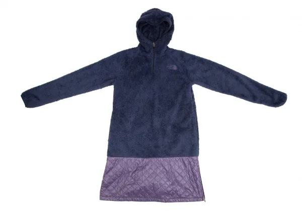ザノースフェイスTHE NORTH FACE ボア切替中綿ナイロンキルティングフードワンピース 紺紫L K-103308_002