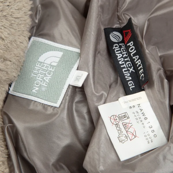 ザノースフェイスTHE NORTH FACE フロントジップロングボアジャケット ベージュXL K-103309_014