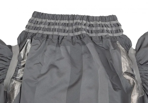 ISSEY MIYAKE A-POC INSIDE Side Gather Frill Glitter Skirt K-103319_003