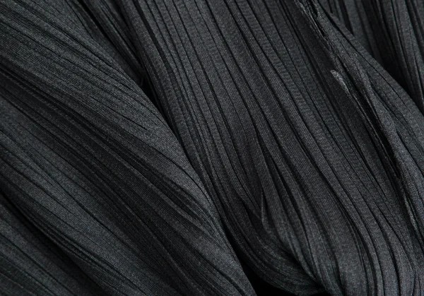 プリーツプリーズPLEATS PLEASE ジグザグカットオフノースリーブトップス チャコール3 K-103343_012
