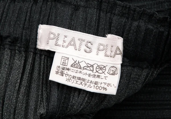 プリーツプリーズPLEATS PLEASE ジグザグカットオフスカート チャコール2 K-103344_014