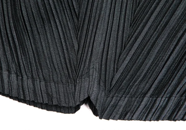 プリーツプリーズPLEATS PLEASE ジグザグカットオフスカート チャコール2 K-103344_007