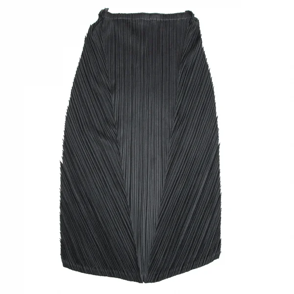 プリーツプリーズPLEATS PLEASE ジグザグカットオフスカート チャコール2 K-103344_009