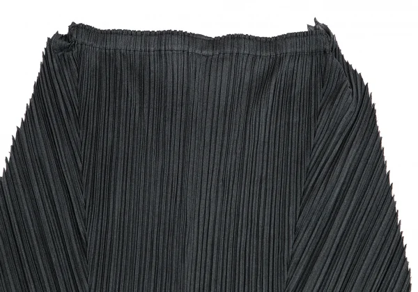 プリーツプリーズPLEATS PLEASE ジグザグカットオフノースリーブセットアップ チャコール3・2 K-103345_013