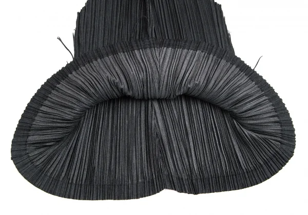 プリーツプリーズPLEATS PLEASE ジグザグカットオフノースリーブセットアップ チャコール3・2 K-103345_007