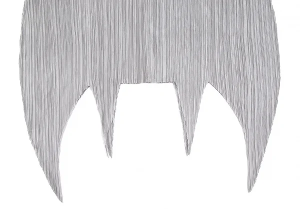 プリーツプリーズPLEATS PLEASE 変形ポンチョデザインシャツ シルバーグレーF K-103355_011
