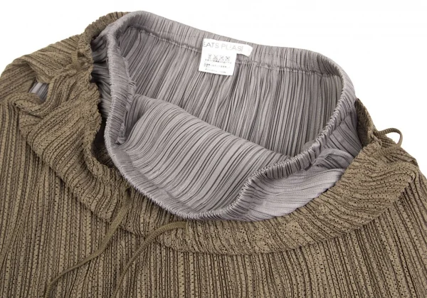 プリーツプリーズPLEATS PLEASE メッシュ切替バルーンスカート モカグレー3 K-103369_005