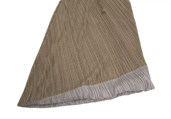 プリーツプリーズPLEATS PLEASE メッシュ切替バルーンスカート モカグレー3 K-103369_007