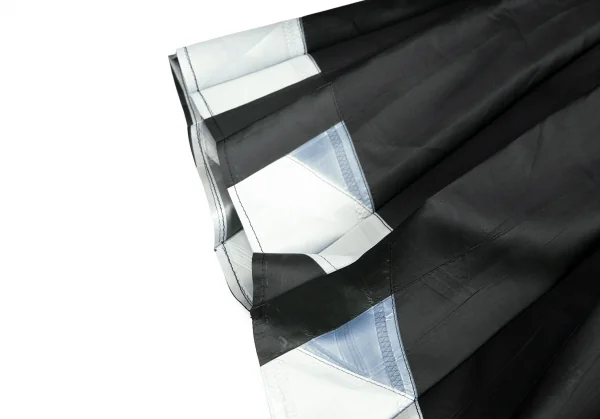 プリーツプリーズPLEATS PLEASE ルーズシルエットハーフジップフードポンチョ グレー濃淡F K-103385_008