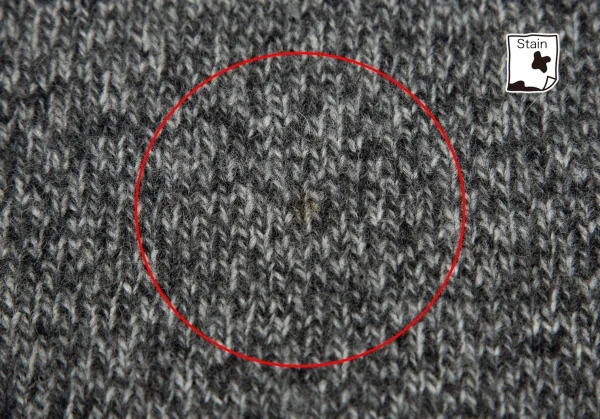 パパスPapas ウールカシミヤワンポイントロゴタートルネックニットセーター 杢グレー48M K-103413_011