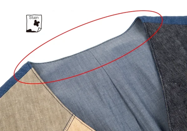 Papas Linen Patchwork Vest K-103415_003