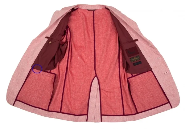 Papas TESSUTI DI SONDRIO Fabric Linen 3B Jacket K-103420_014
