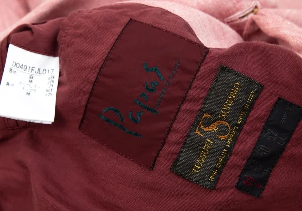 Papas TESSUTI DI SONDRIO Fabric Linen 3B Jacket K-103420_019