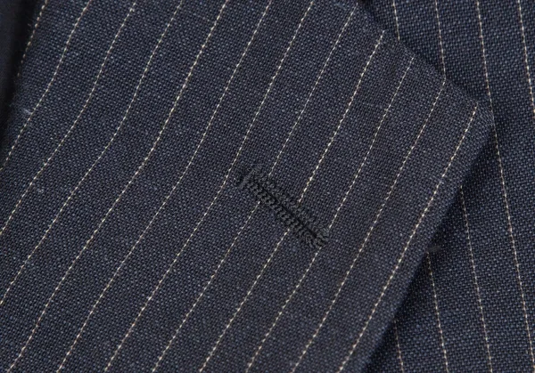 パパスPapas テッスーティディソンドリオESSUTI DI SONDRIO社ファブリックストライプセットアップスーツ 紺48M・50L K-103423_004