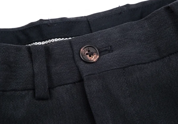パパスPapas シルクテーパードパンツ チャコール52L K-103425_004