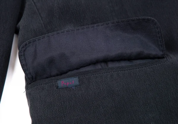 パパスPapas シルク3Bセットアップスーツ チャコール48M・52L K-103426_009