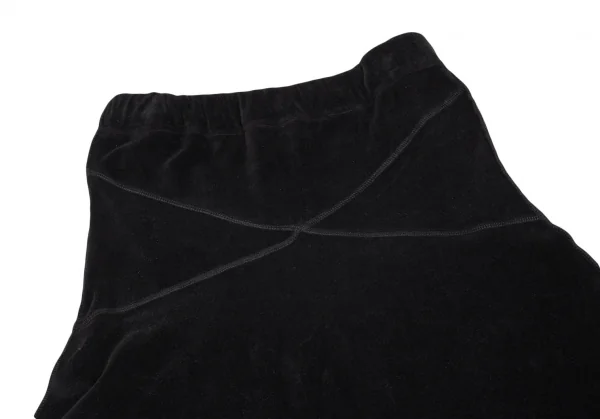 ソニアリキエルSONIA RYKIEL コットンナイロンベロアセットアップ 黒M・2 K-103436_013